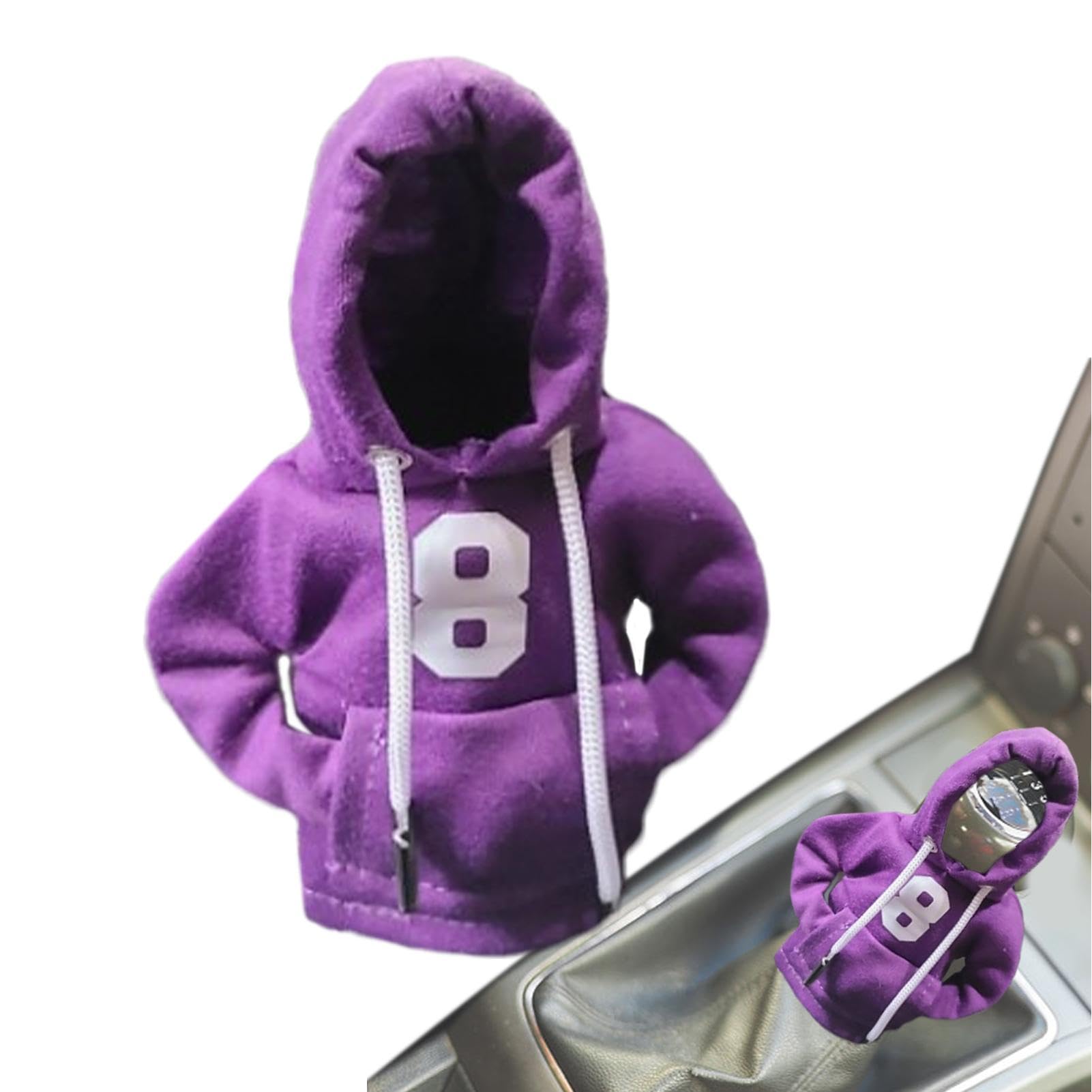 Renchey Mini-Hoodie für Auto-Schalthebel, Auto-Schaltknauf-Hoodie,Lustiger Auto-Gangschaltung-Hoodie - Lustiger Schaltknauf-Shirt-Pullover, Auto-Schaltknauf-Hoodie, schützender Schaltknauf-Hoodie zum von Renchey