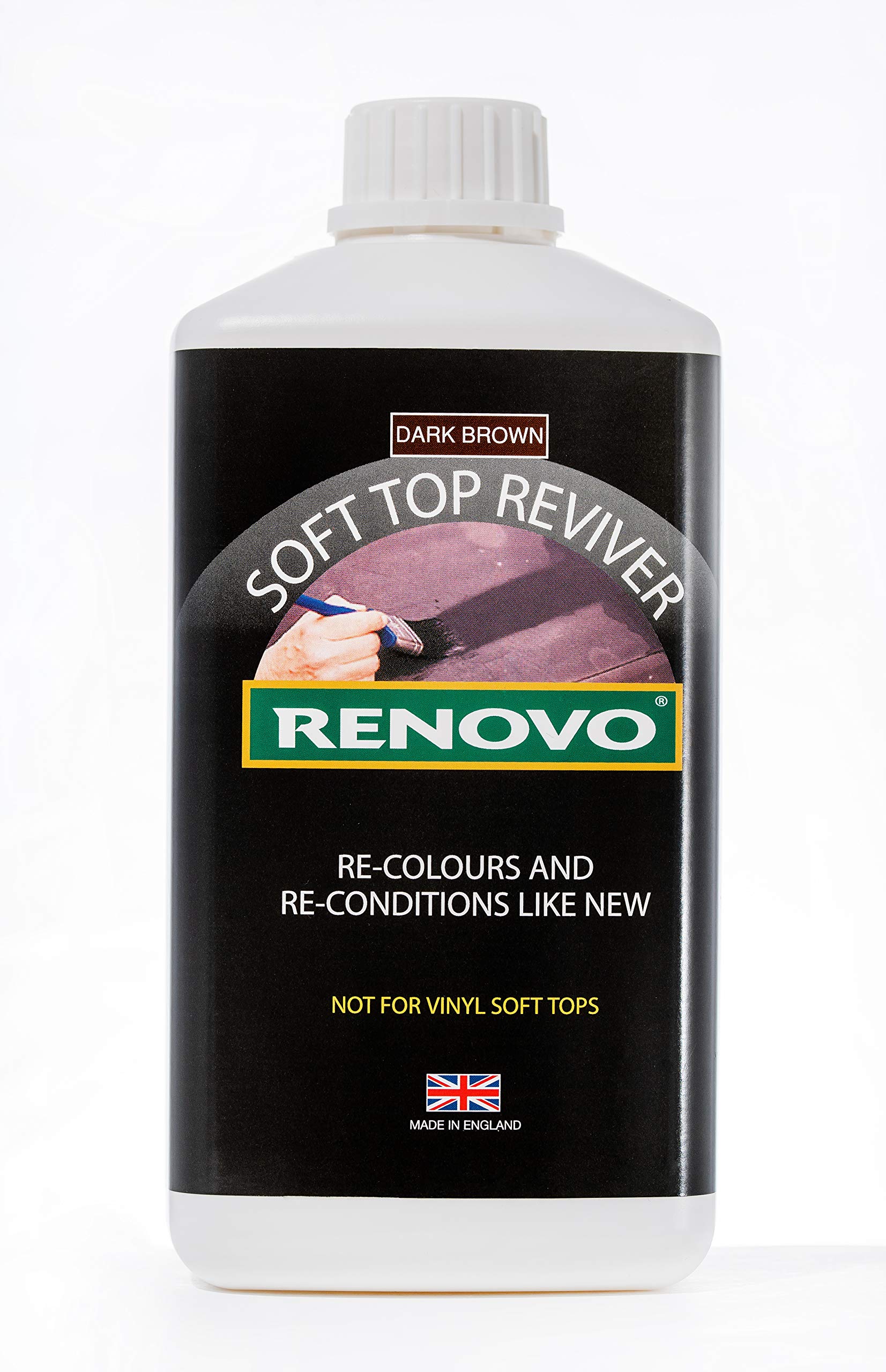 1 ltr Soft Top Reviver Dark Brown von Renovo