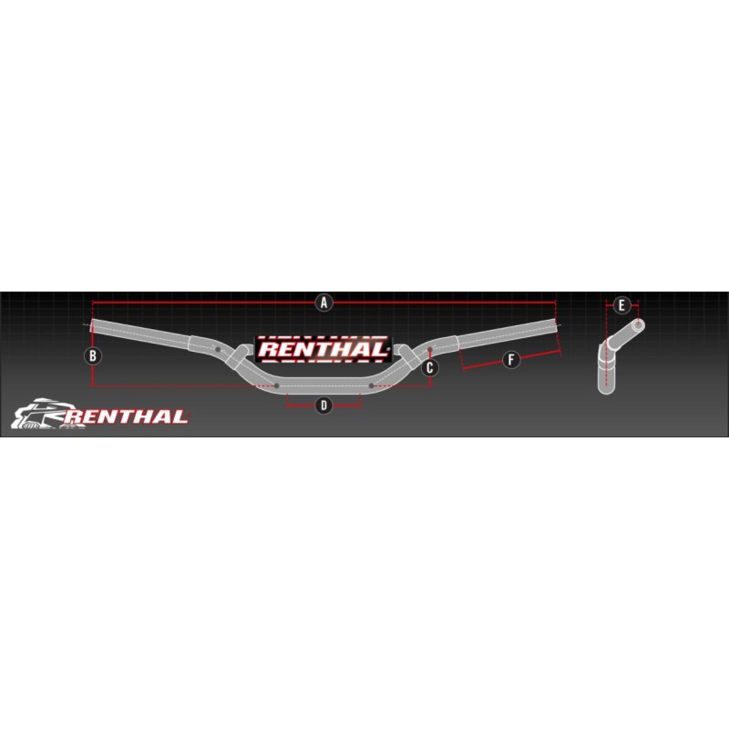 Renthal Fatbar Lenker 829 Trial Bk von Renthal