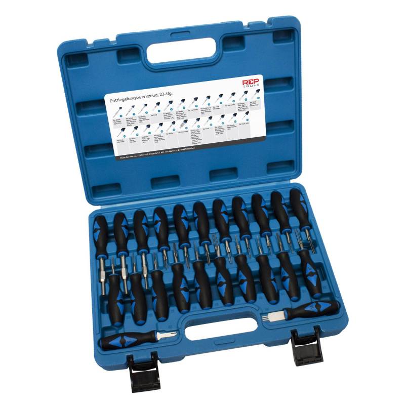 RepTools Auspinwerkzeug KFZ Set 23-TLG Entriegelungswerkzeug ISO Stecker auspinnen universal Pin von RepTools