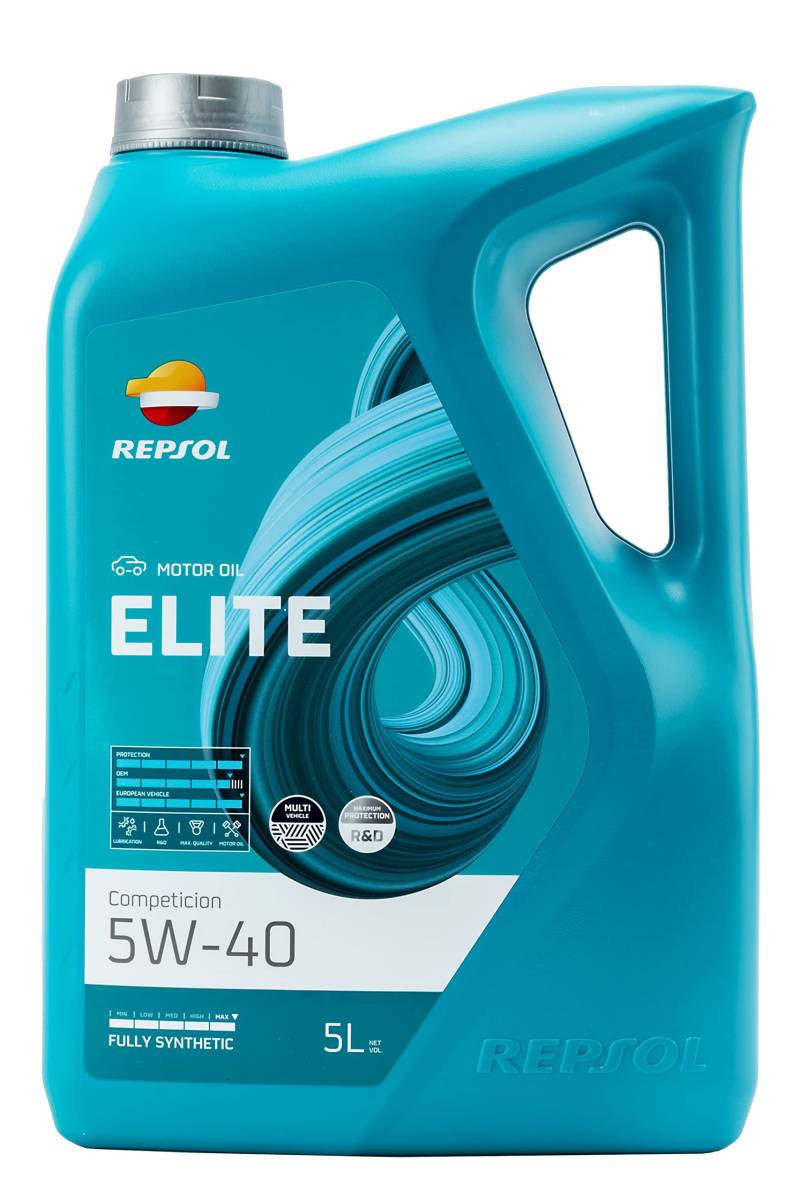 Repsol Motoröl für Autos, Elite Competicion 5W40, 5L von Repsol