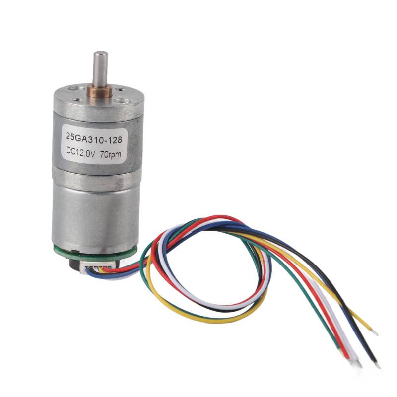 Resefinem 12V 25-310 DC -Encoder -Zahnradmotor - Metallgetriebe, hohes, niedriges Geräusch für Fensteröffner, Türöffner, Mini -Windlasse reiner Kupferdraht (DC12 70 U/min) von Respicefinem