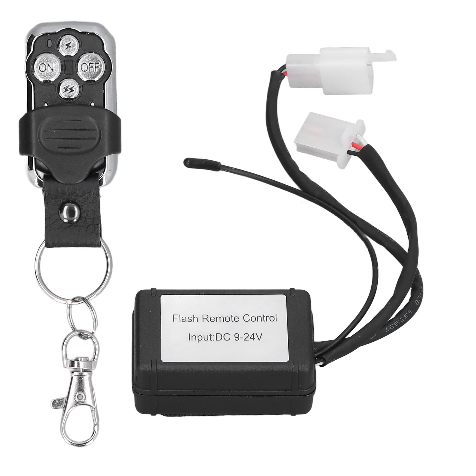 Resefinem Flash Strobe Controller Hochleistung 6 Blinkmodi 9-24 V Weitspannungsbereich Fernbedienung für Fahrzeuge Motorräder Einfache Installation von Respicefinem