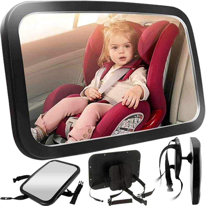 Retoo Baby Spiegel AutoRücksitzspiegel, Kindersitz, Kinder Autospiegel, Rücksitzspiegel für eine Sichere Fahrt, Auto-Rückspiegel für Babyschale, Autositz-Spiegel, Kindersitz Spiegel, 360 Schwenkbar von Retoo