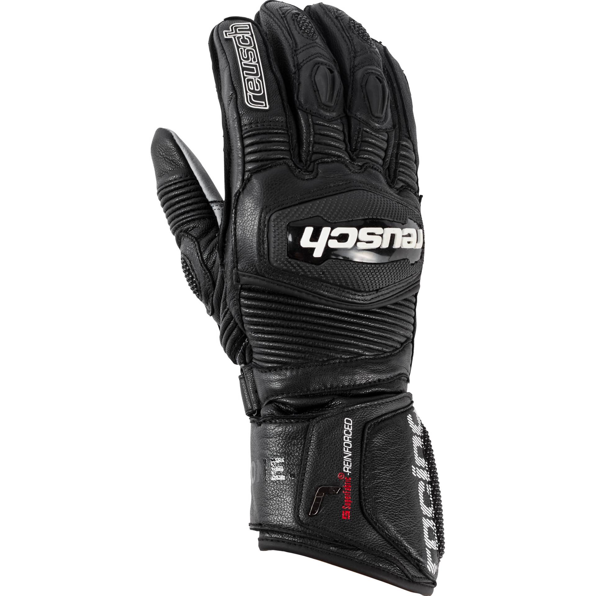 Reusch Bella V1P Racing Damen Lederhandschuh lang schwarz 6 Damen von Reusch