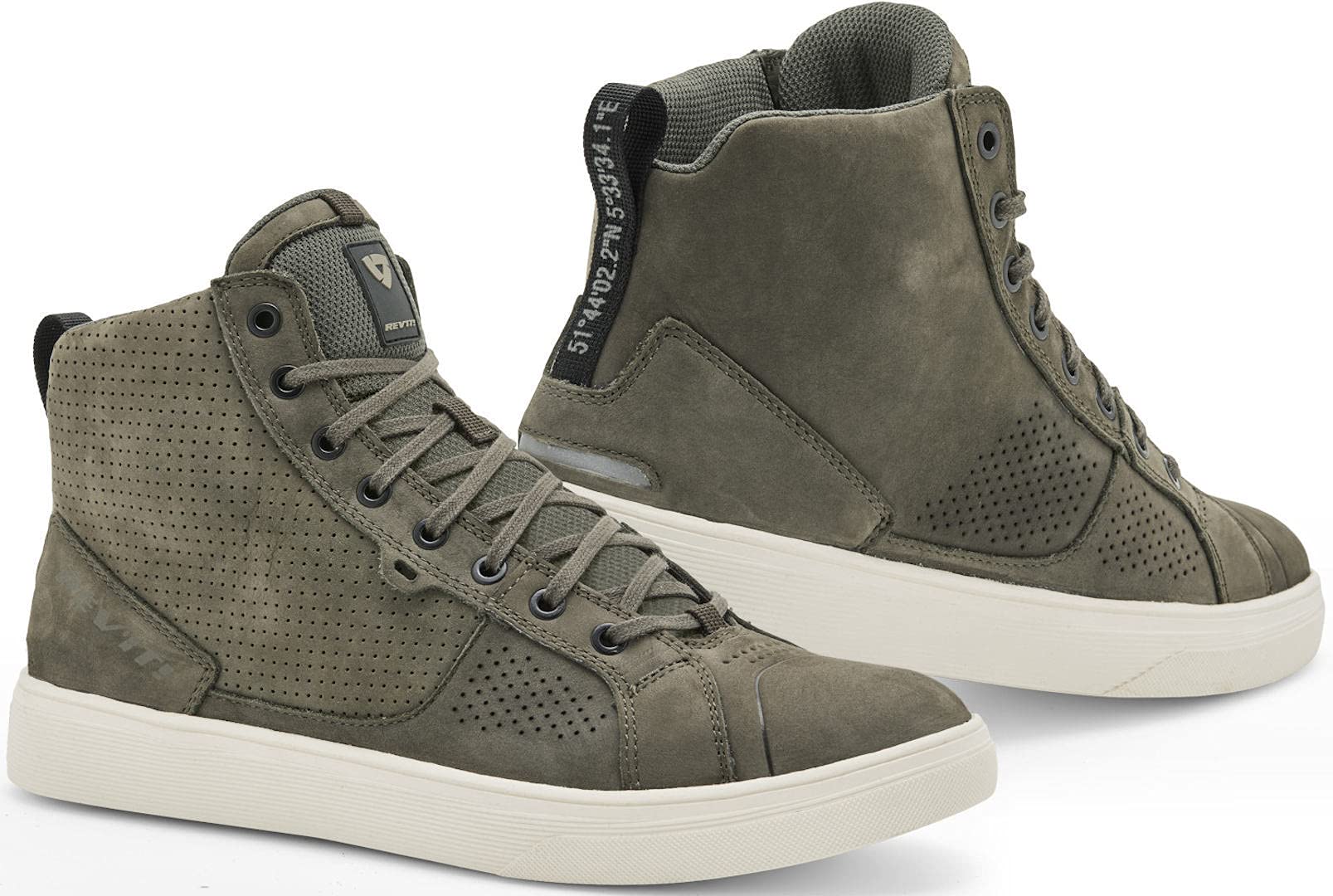 REVIT ARROW Herren Urbanschuhe aus Leder - olive weiß 45 von Rev'It