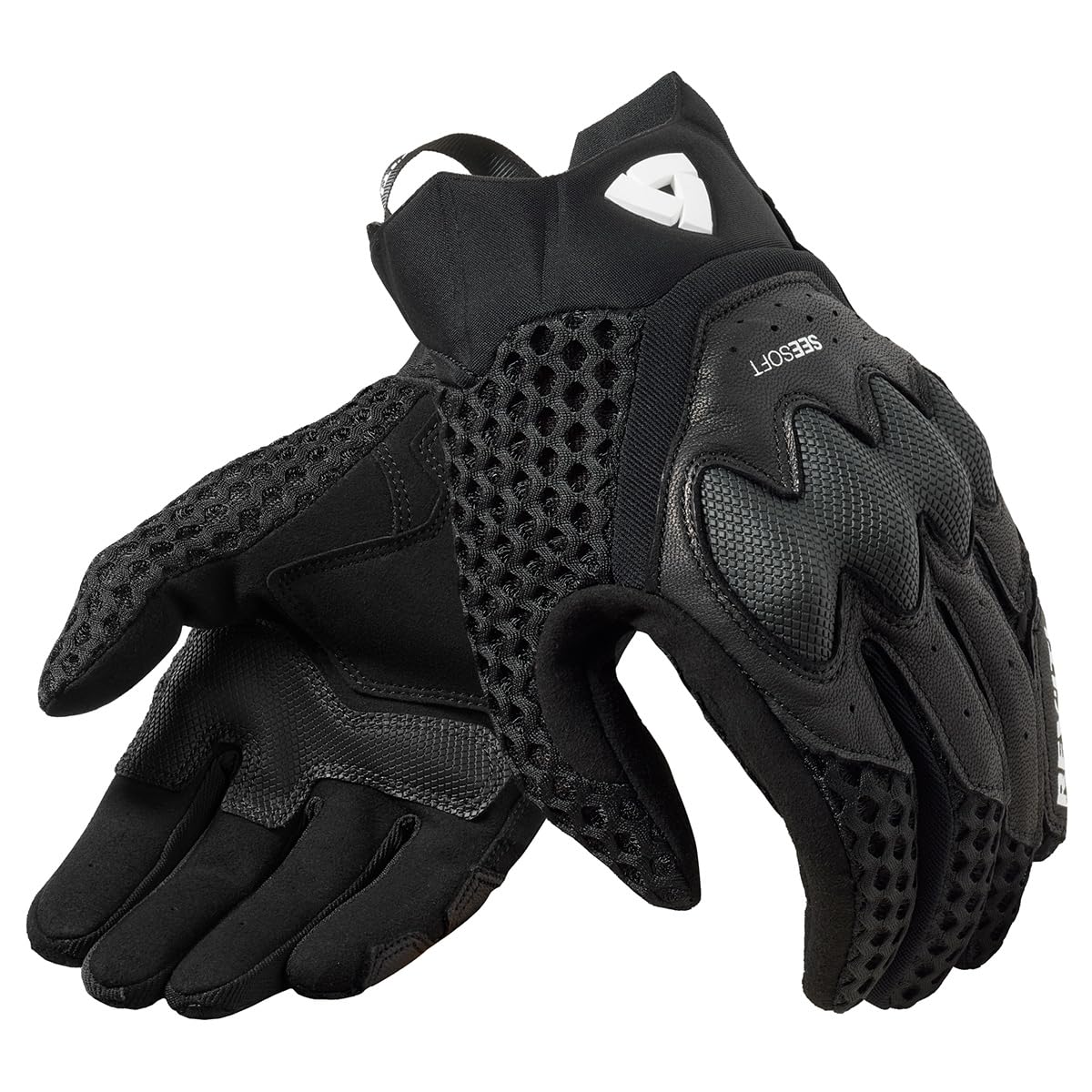 Rev'It! Veloz Urban Sport Motorradhandschuhe (Schwarz, Größe 2XL) von Rev'It