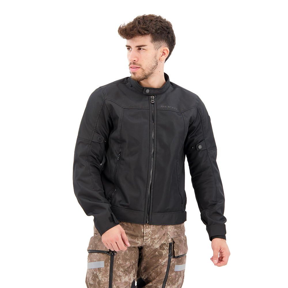 Revit Motorradjacke Eclipse 2 Sommerjacke, Schwarz, XXL von Rev'It