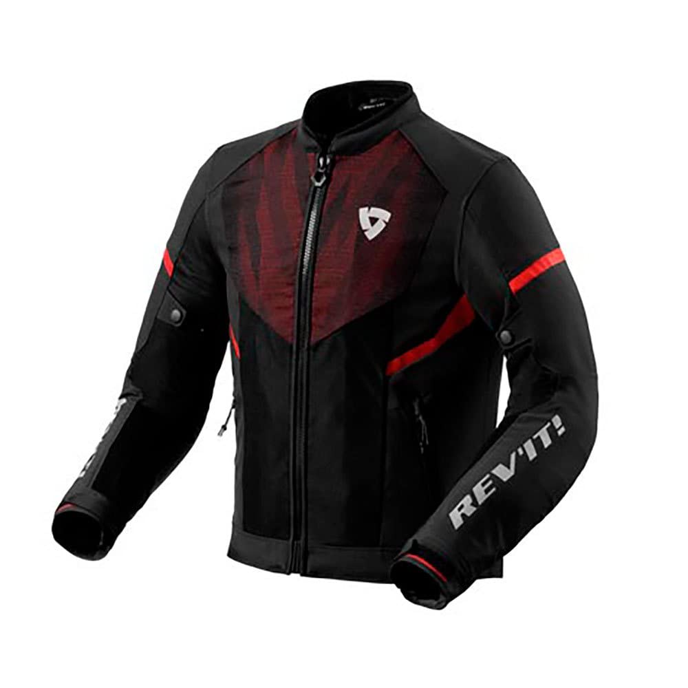 Motorradjacke Revit Hyperspeed 2 GT Air Men Jacket Sommerjacke, Schwarz Neon Rot, XXL von Rev'It