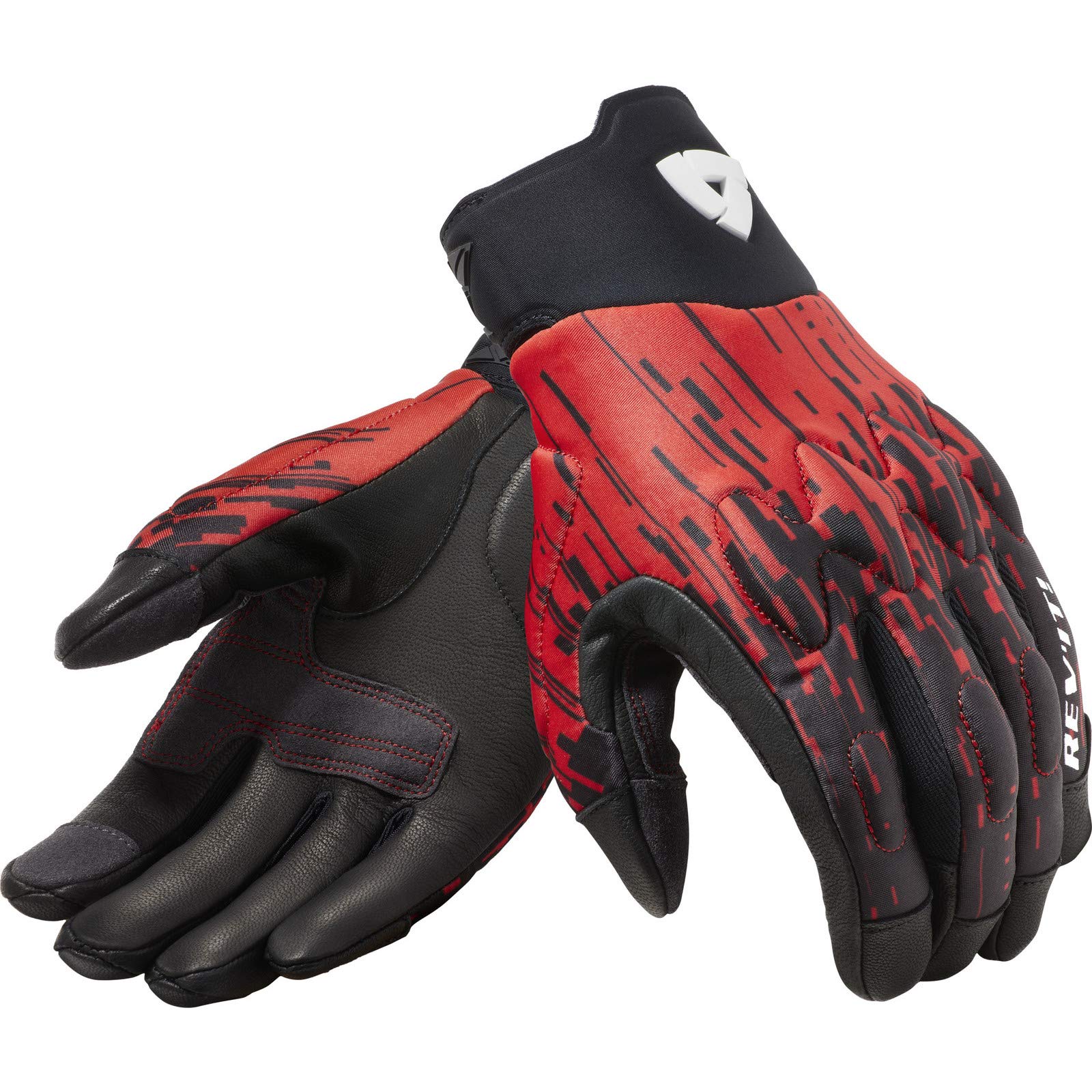 Revit Spectrum Motorradhandschuhe, schwarz/rot, M von Revit