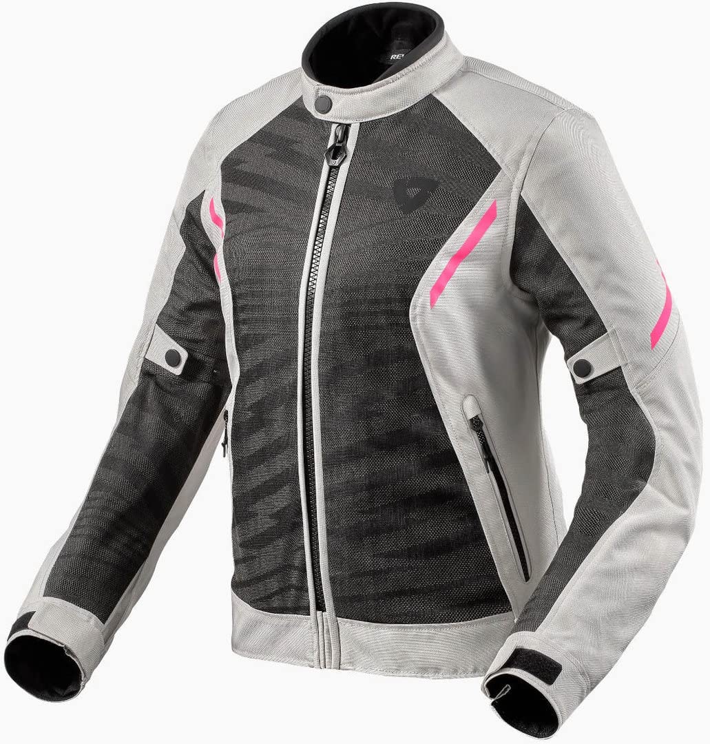 Revit Torque 2 Damen Motorrad Textiljacke (Grey/Pink,40) von Rev'It