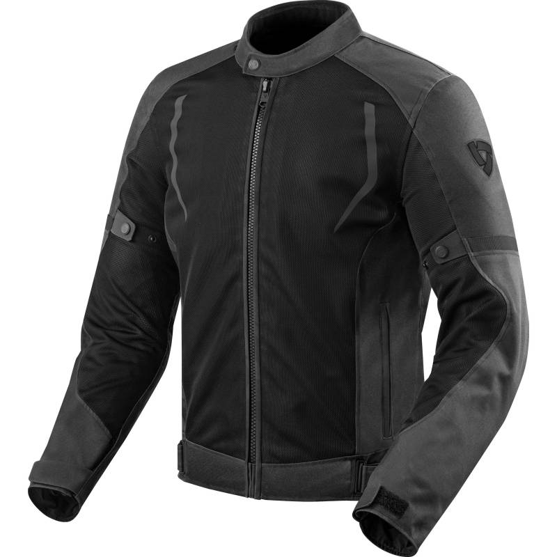 REV'IT! Motorradjacke mit Protektoren Motorrad Jacke Torque Textiljacke schwarz L, Herren, Tourer, Sommer von Rev'It