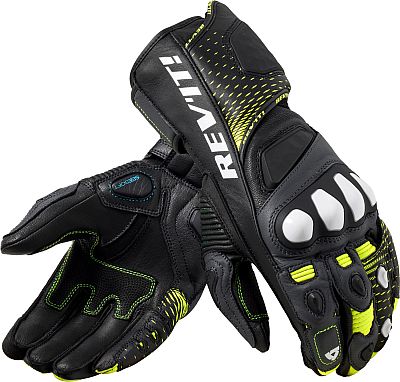 Revit Control, Handschuhe - Schwarz/Neon-Gelb/Weiß - M von Revit