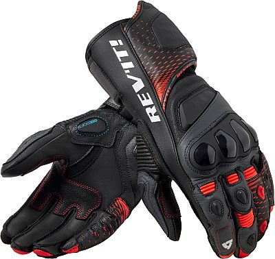 Revit Control, Handschuhe - Schwarz/Neon-Rot - XL von Revit