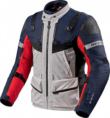 Revit Defender 3, Textiljacke Gore-Tex - Rot/Blau - M von Revit