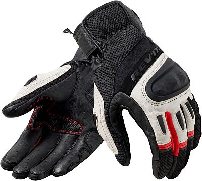 Revit Dirt 4, Handschuhe - Schwarz/Hellgrau/Rot - 3XL von Revit