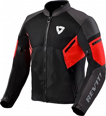 Revit GT-R Air 3, Textiljacke - Schwarz/Neon-Rot - M von Revit