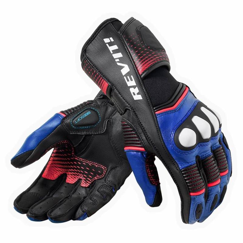 Revit Handschuhe Xena 4 Ladies sportliche Motorradhandschuhe für Frauen, Schwarz-Blau, S von Revit