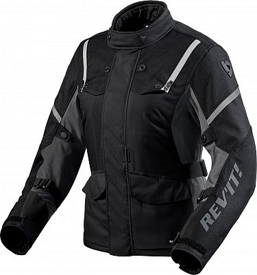 Revit Horizon 3 H20, Textiljacke wasserdicht Damen - Schwarz/Weiß/Grau - 38 von Revit