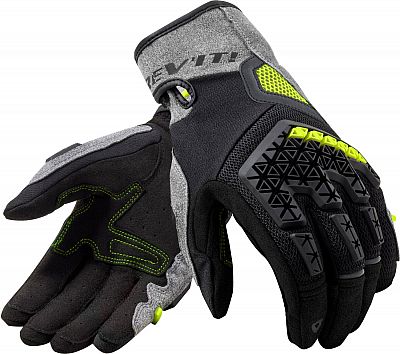 Revit Mangrove, Handschuhe - Schwarz/Grau/Neon-Gelb - 4XL von Revit