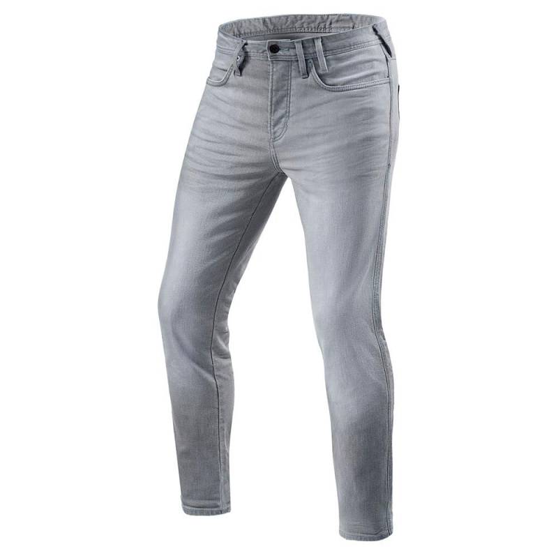 Revit Piston 2 SK Motorrad Jeans (Light Grey,Short 33) von Revit