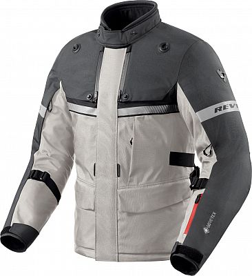 Revit Poseidon 3 GTX, Textiljacke Gore-Tex - Silber/Dunkelgrau - L von Revit