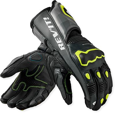 Revit Quantum 3, Handschuhe - Grau/Neon-Gelb - S von Revit