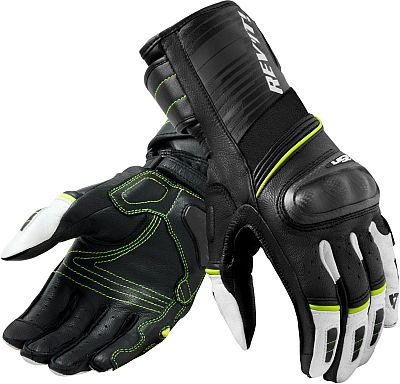 Revit RSR 4, Handschuhe - Schwarz/Weiß/Neon-Gelb - XXL von Revit