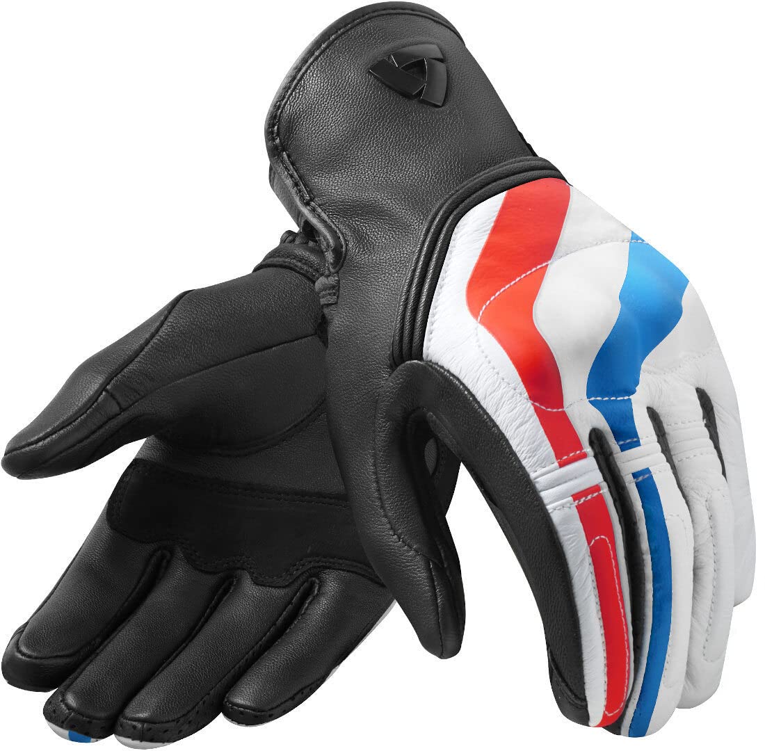 Revit Redhill rot/Blaue Motorradhandschuhe, schwarz/rot/blau, XL von REV'IT!