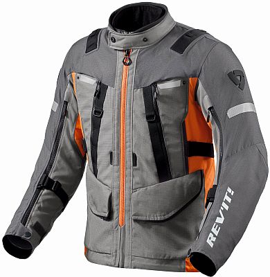 Revit Sand 4 H2O, Textiljacke wasserdicht - Grau/Orange - M von Revit