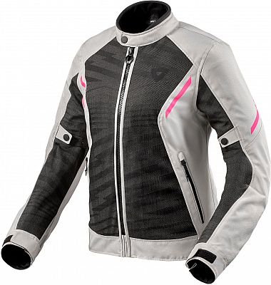 Revit Torque 2 H2O, Textiljacke wasserdicht Damen - Hellgrau/Schwarz/Pink - 38 von Revit