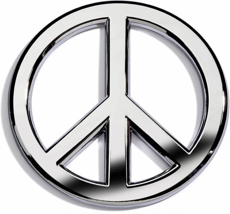 Chrom Peace Sign Hochwertige Auto Emblem von Revolution Auto Abzeichen von Revolution Car Badges