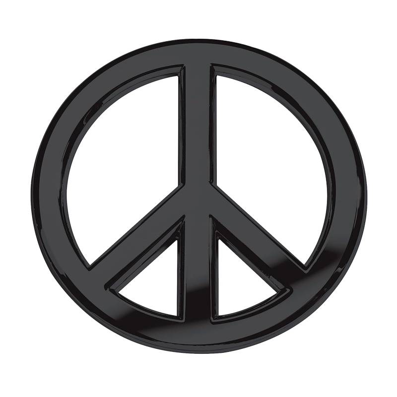 Peace Sign Premium farbigen Acryl Auto Emblem von Revolution Auto Abzeichen von Revolution Car Badges