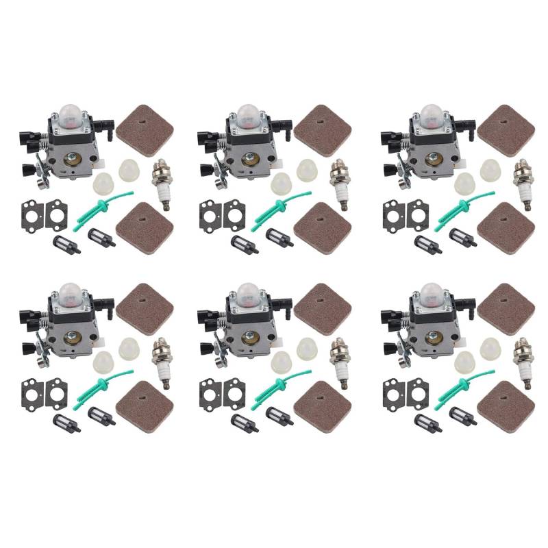 Reykentu 3 x Vergaser HS45 FS38 ist geeignet für C1Q-S97 C1Q-S186 FS46 FS55 KM55 FS45 FS45C FS46C FS55C FS55R FS55RC Motorsense von Reykentu