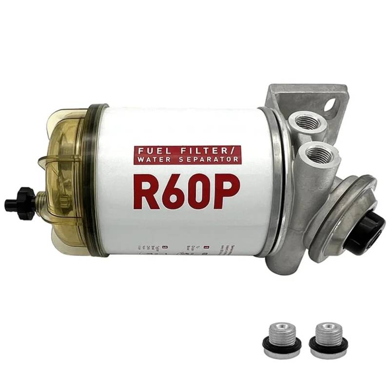 Reykentu Kraftstofffilter R60P Marine Kraftstoff-Wasserabscheider für Marine Außenbordmotor Boot Zubehör Ersetzt von Reykentu