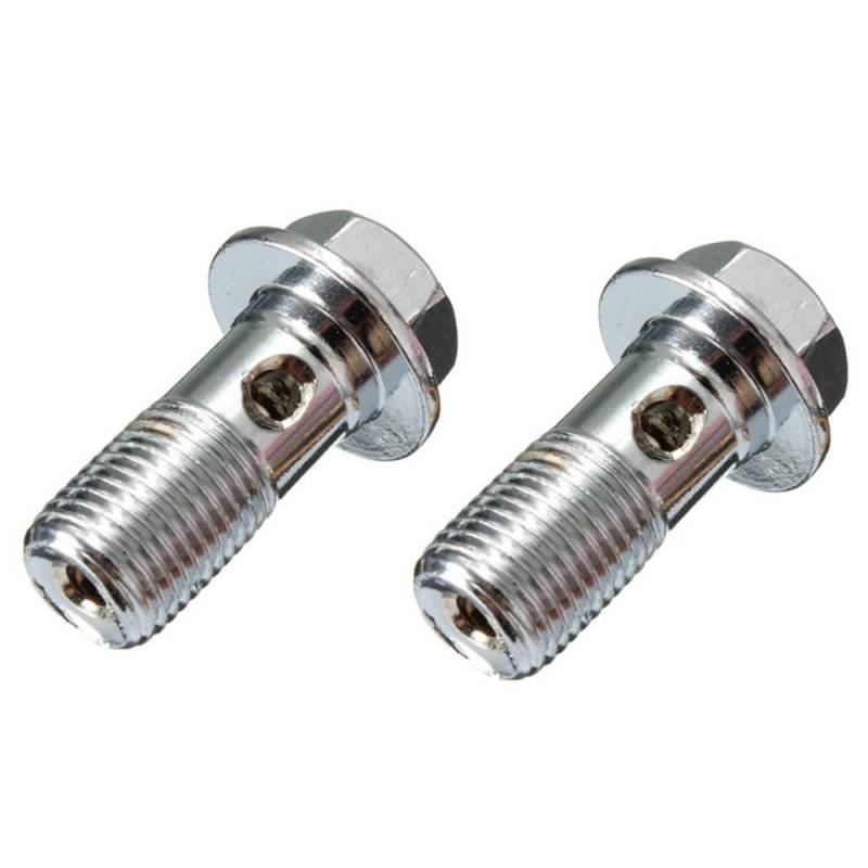 Rfeeuubft 2 x Motorrad-Bremsbolzen aus Edelstahl, M10 x 1,0 mm, Bremssattel-Hauptzylinder von Rfeeuubft