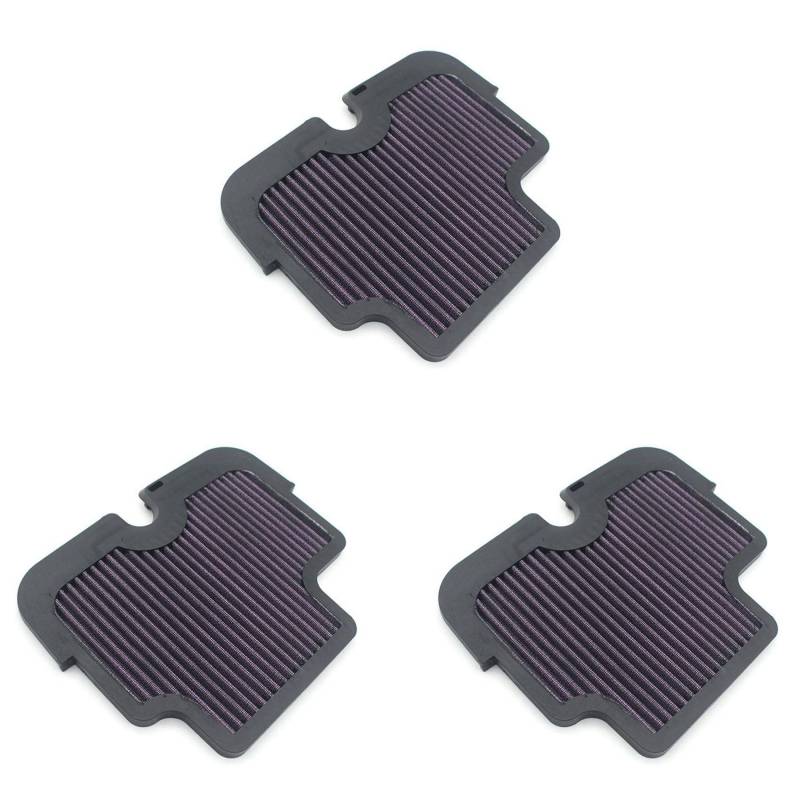 Rfeeuubft 3X Motorrad Luft Filter für ER-6N ER650 ER6N 2009 2010 2011 von Rfeeuubft