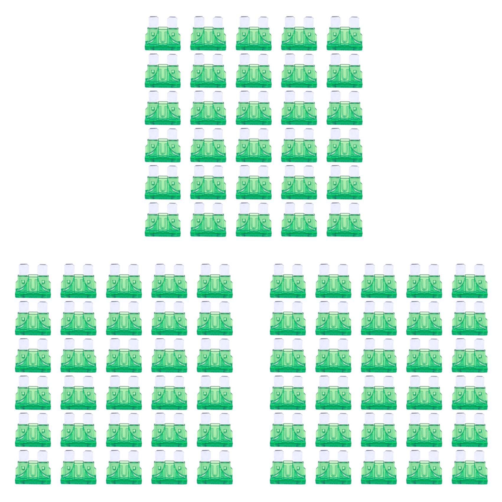 Rfeeuubft 90 STK. Auto 30A Gruen Koerper Zinken Blatt ATC Sicherung von Rfeeuubft