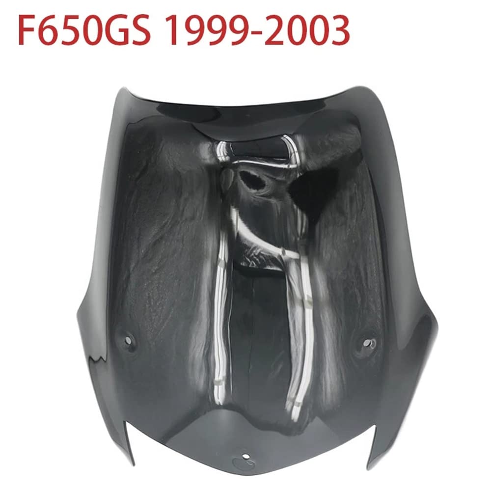 Rfeeuubft Schwarze Windschutzscheibe Windschutzscheibe Windschutzscheiben Windabweiser für F650 F 650 GS 1999-2003 von Rfeeuubft