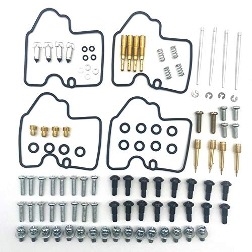 Rfeeuubft Vergaser-Reparatur-Set, 4 Sätze, Vergaser-Reparatur-Set für YZF R6 600 1999-2002 von Rfeeuubft