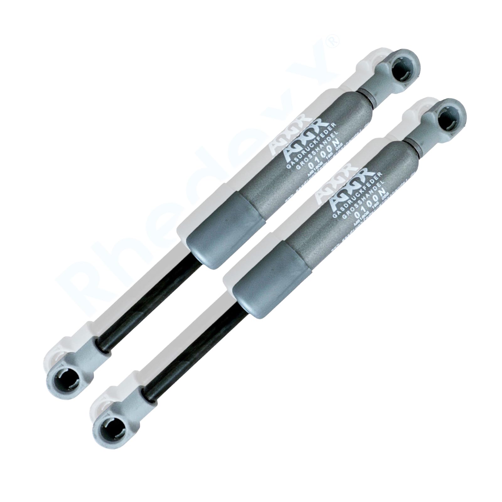 2 Stück RhedexX® Gasdruckfeder Ersatz für Kesseböhmer LIFT-O-MAT 195mm 320N Grau - Gasdruckdämpfer Gasfeder Liftomat Küche Möbelklappen (320 N) von RhedexX