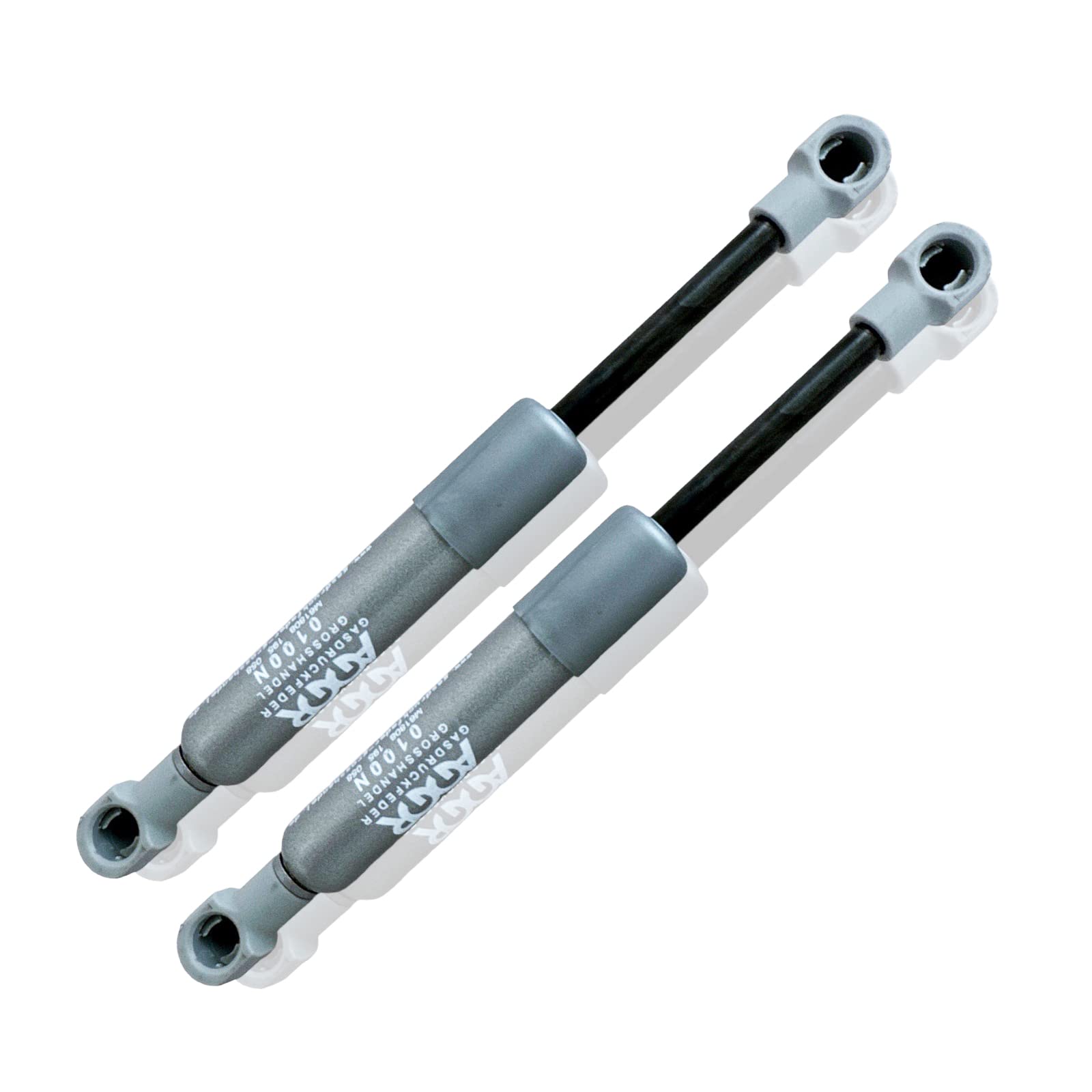 2x RhedexX® Gasdruckfeder 195mm/58mm/250N - Ersatz für Stabilus LIFT-O-MAT 195mm 250N Grau Gasdruckdämpfer Kesseböhmer Küche Möbelklappen Gasfeder Liftomat von RhedexX