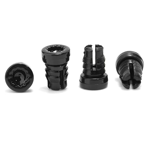 RhinoTuning 50 Stück 10mm/7.9in Felgenrand Nietmutter Ersatzniet(Schwarz) von Rhinotuning