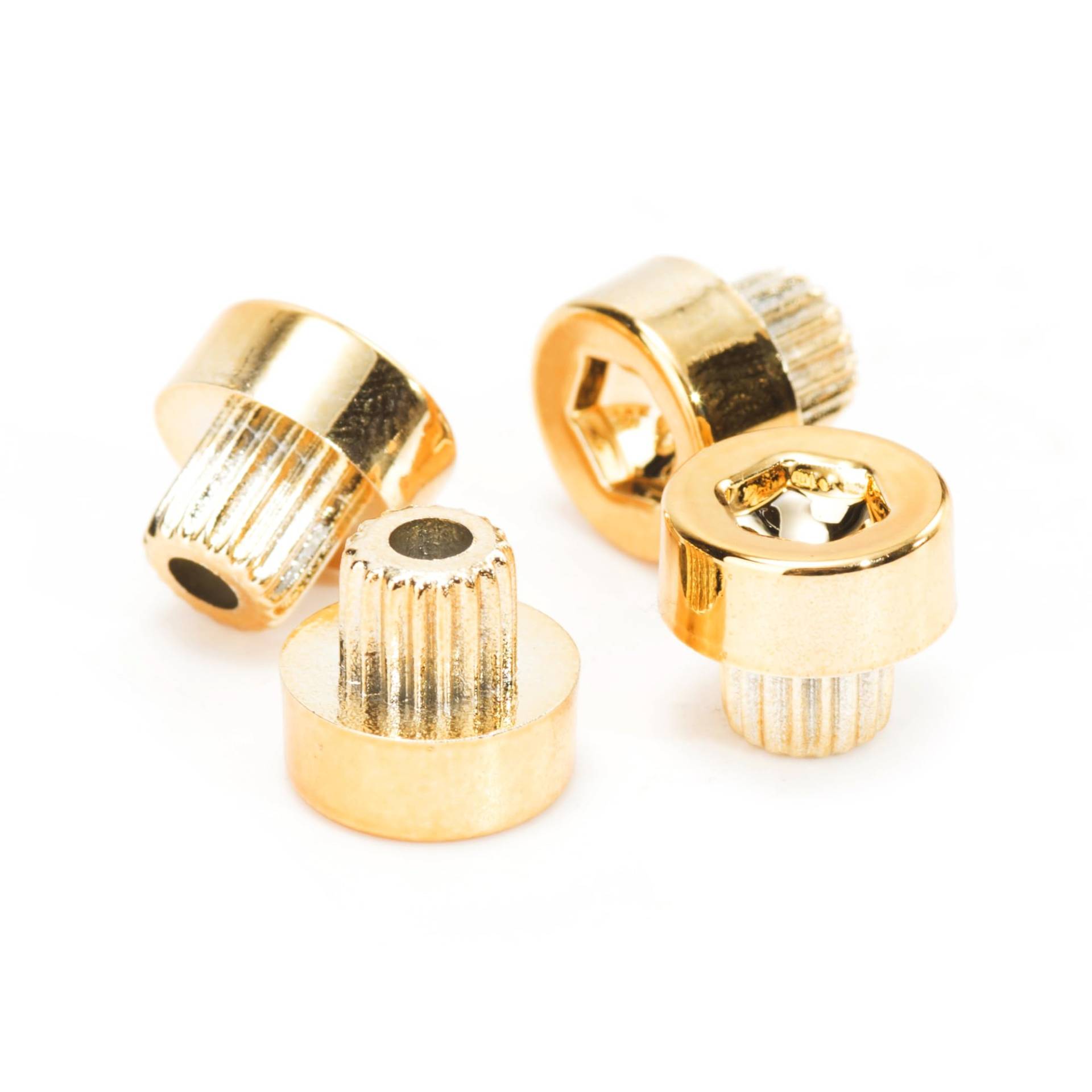 RhinoTuning 50pcs Rad Felge Lippe Nieten Muttern Loch 6.2mm/0.24in Ersatz Nieten Auto Rad Zubehör Teile Chrom（Gold） von Rhinotuning