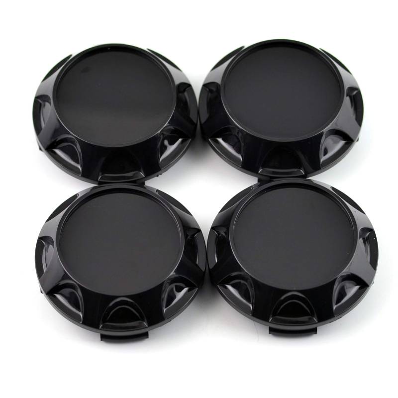 4 x 66 mm ABS-Material Schwarz Rad Nabenkappen Nabendeckel für CE28n Time Attack 17 Zoll Rad 530/557 TE37 ZE40 von Rhinotuning