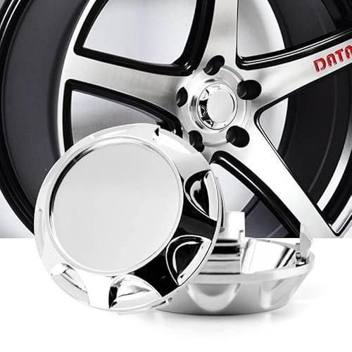 Rhinotuning 4 x 66 mm ABS-Material Silber Rad Nabenkappen Nabendeckel für CE28n Time Attack 17 Zoll Rad 530/557 TE37 ZE40 von Rhinotuning