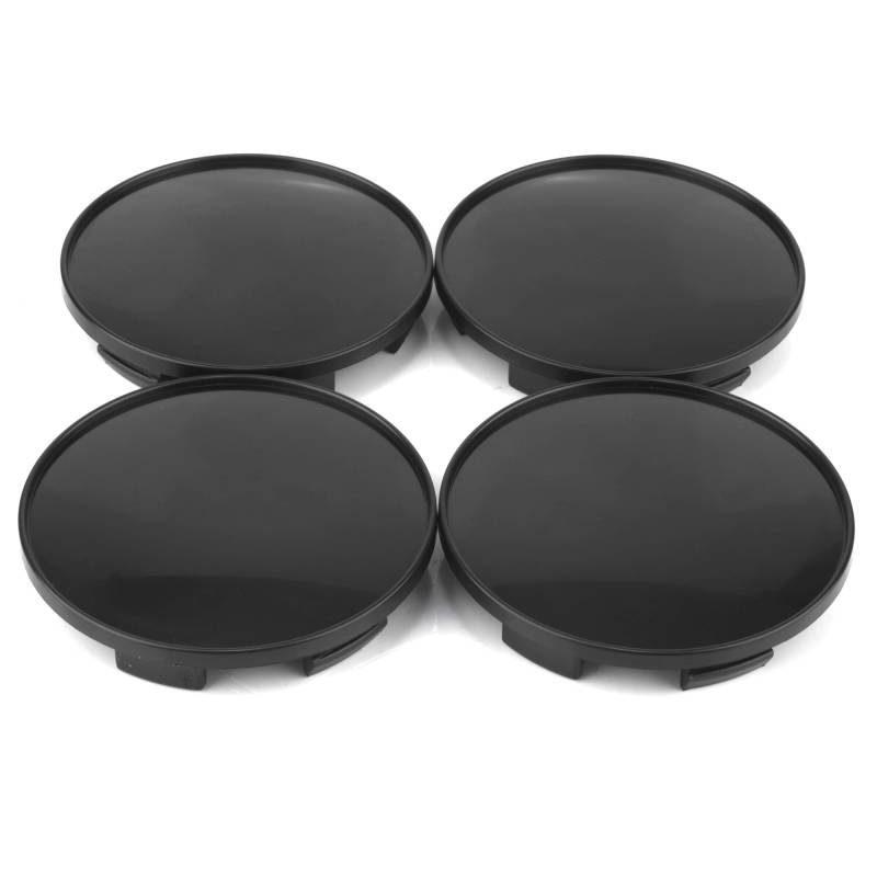 RhinoTuning 4 Stück Radnabenkappen für XXR Rays Enkei Nabendeckel OD 68mm ID 61,5mm, Schwarz Radnabenabdeckung Geeignet für 005 550 RS5 RS6 Rad, 654F Felgendeckel von Rhinotuning