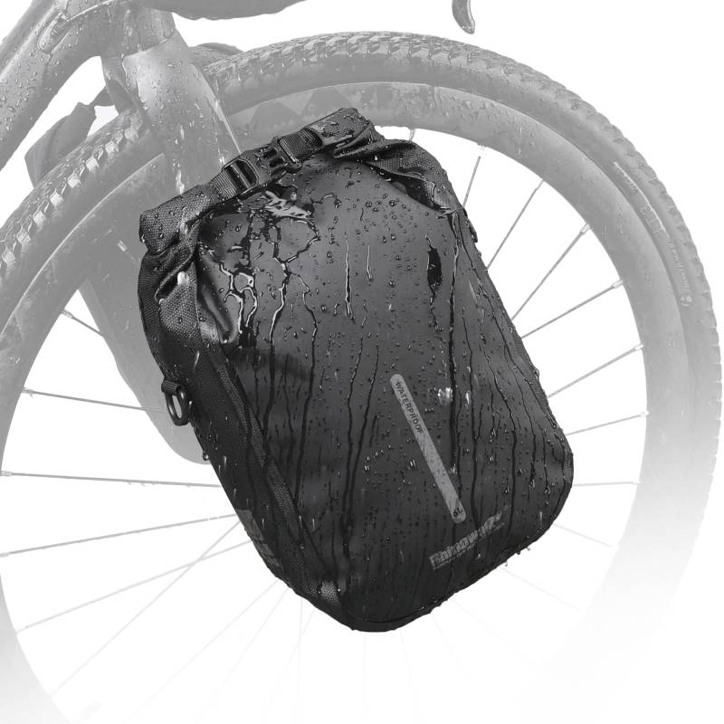 Rhinowalk Fahrrad Gepäckträgertasche Wasserdicht 4/6L Vorne Fahrradtasche für Gepäckträger mit Schultergurt von Rhinowalk