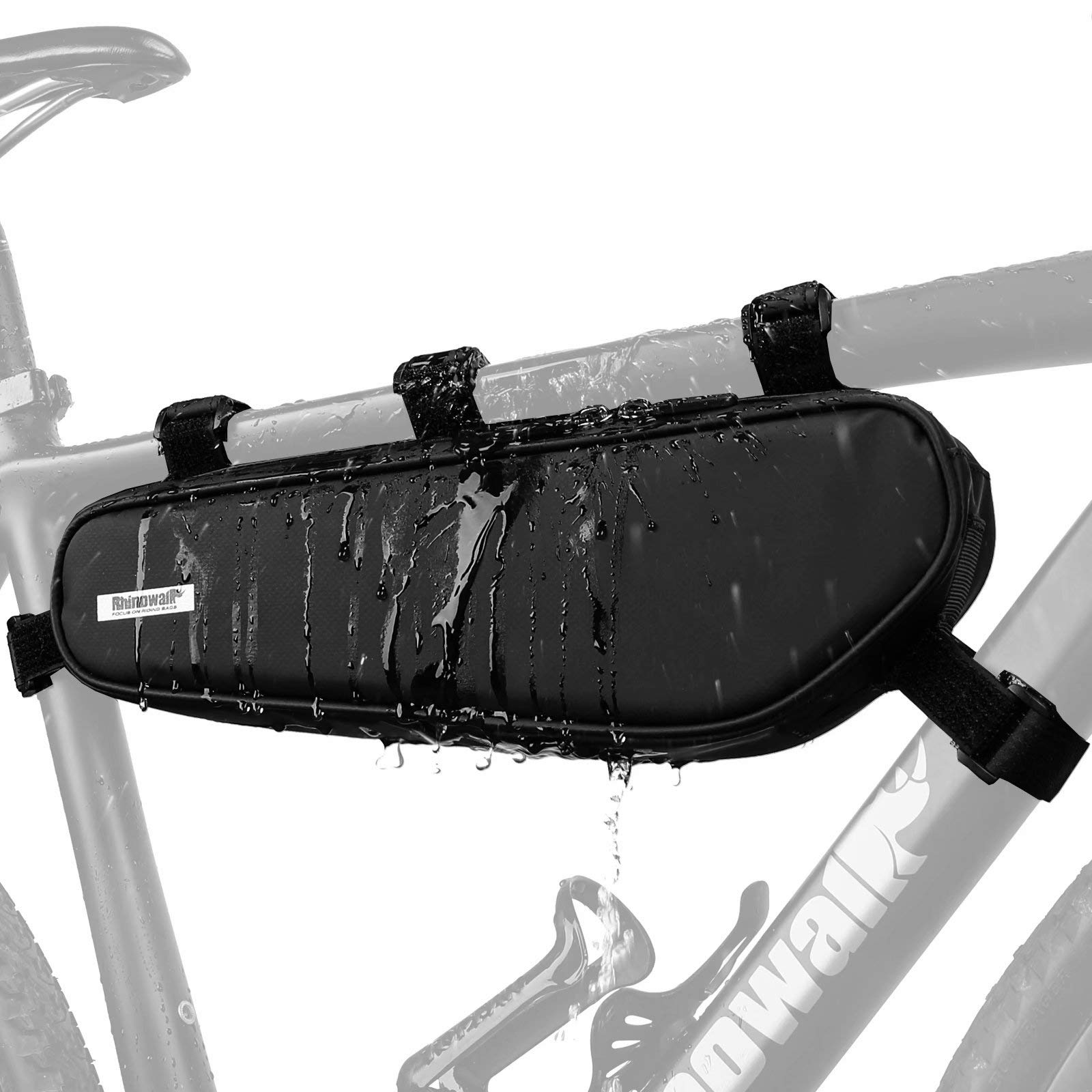 Rhinowalk Fahrrad Rahmentasche Triangeltasche Wasserdicht Dreieck Fahrradtasche Werkzeugtasche Oberrohrtasche für Mountainbike Rennrad von Rhinowalk