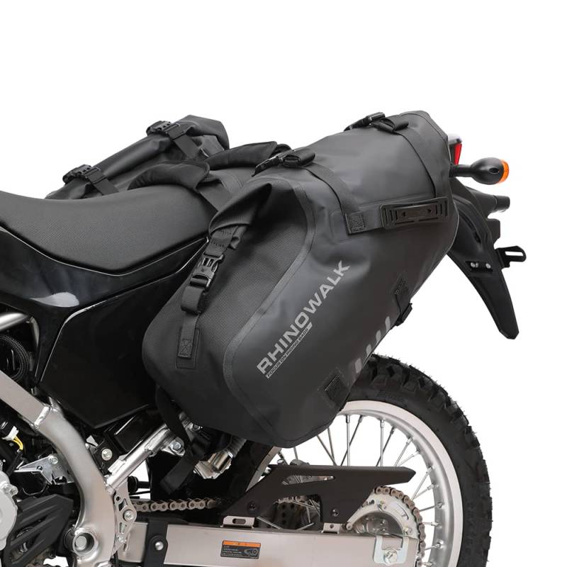 Rhinowalk Motorrad-Satteltaschen Gepäckträgertasche wasserdichte Anti-Vibrations-Motorseitentaschen Umhängetasche Motorradtaschen 18L für die meisten Adventure- und Sport-Bike-Motorradträger, 1 Paar von Rhinowalk